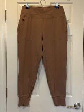 Athleta Venice High Rise Jogger Pants Size Large Brown Joggers Women’s Stretch